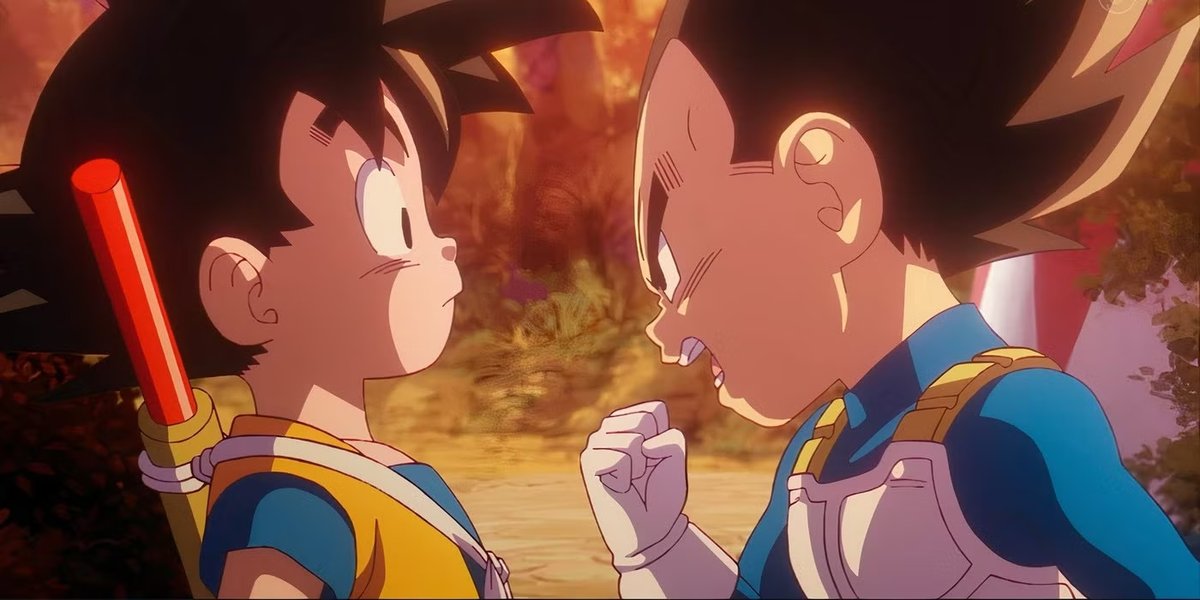 Goku e Vegeta nell'episodio 9 di Dragon Ball DAIMA.