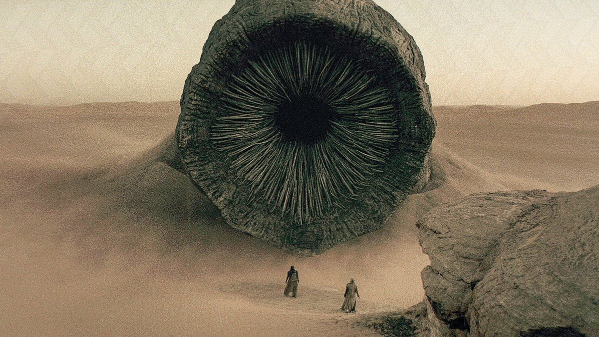 Dune, il verme delle sabbie di Arrakis.