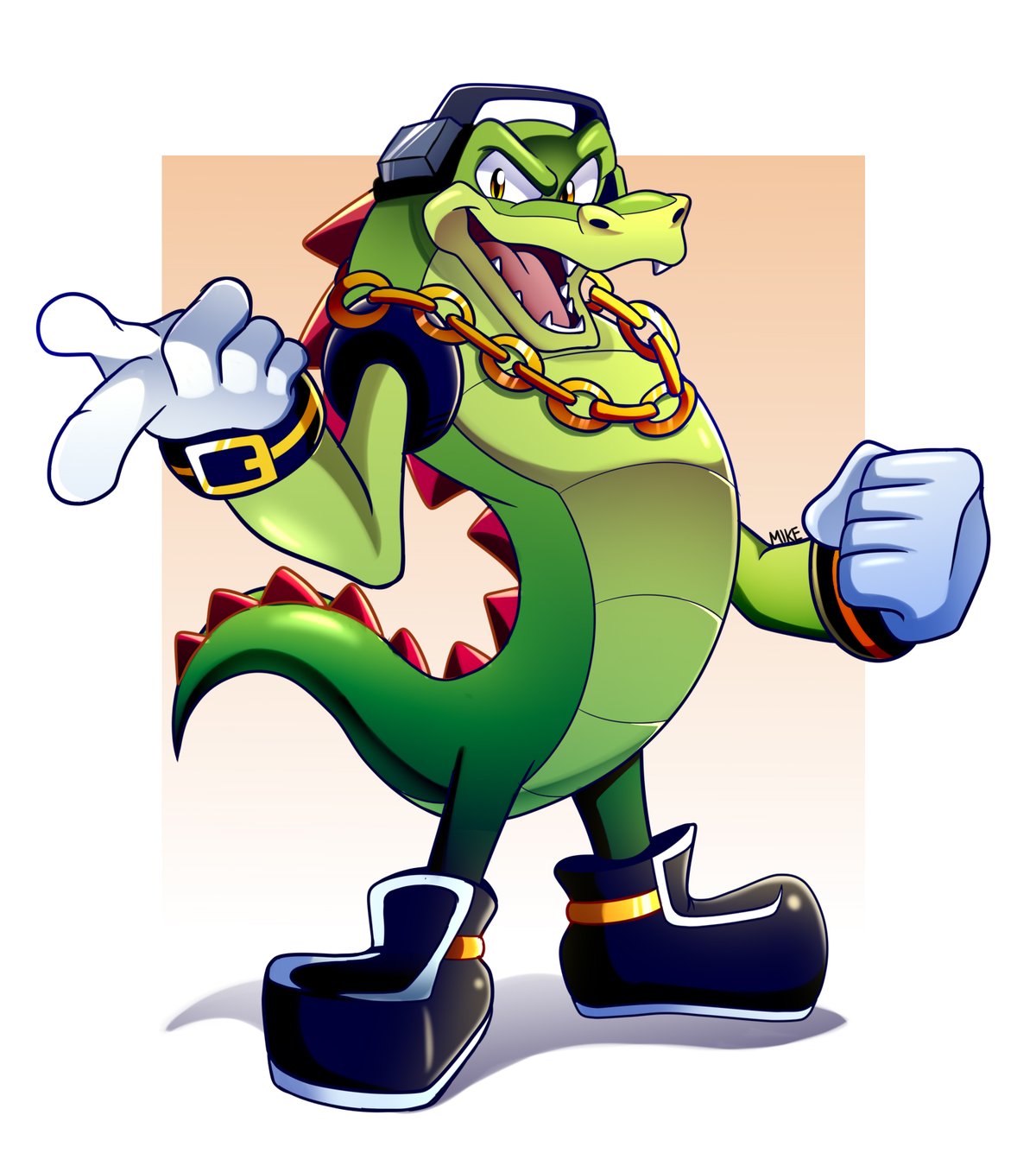 Vector il coccodrillo, un personaggio di Sonic.