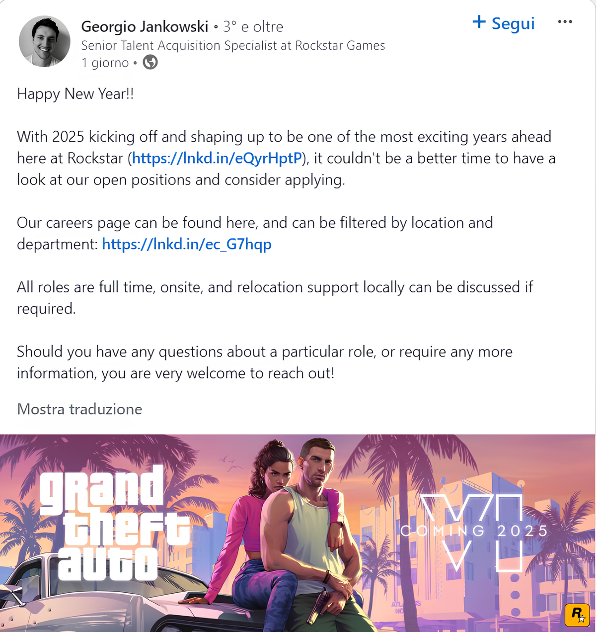 Post LinkedIn