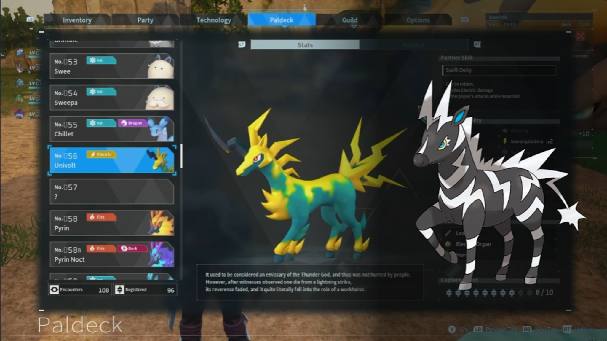 Uno dei tanti esempi di design simile tra Palworld e Pokemon.