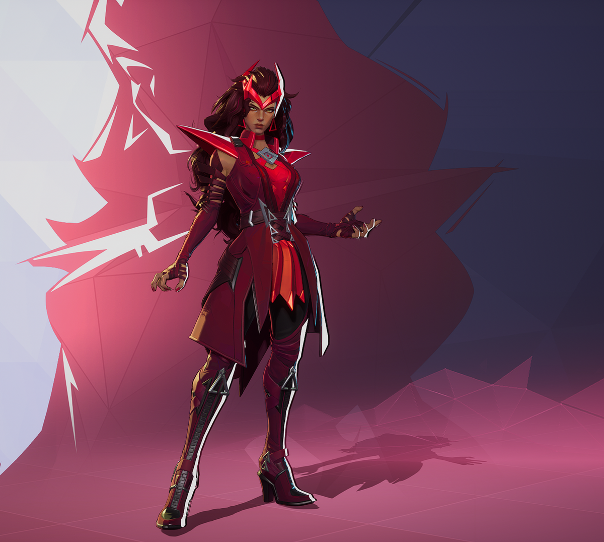 Sprite del personaggio Scarlet Witch su Marvel Rivals.