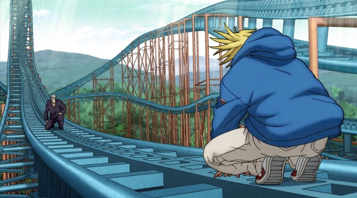 Una scena dal terzo episodio di Sakamoto Days.