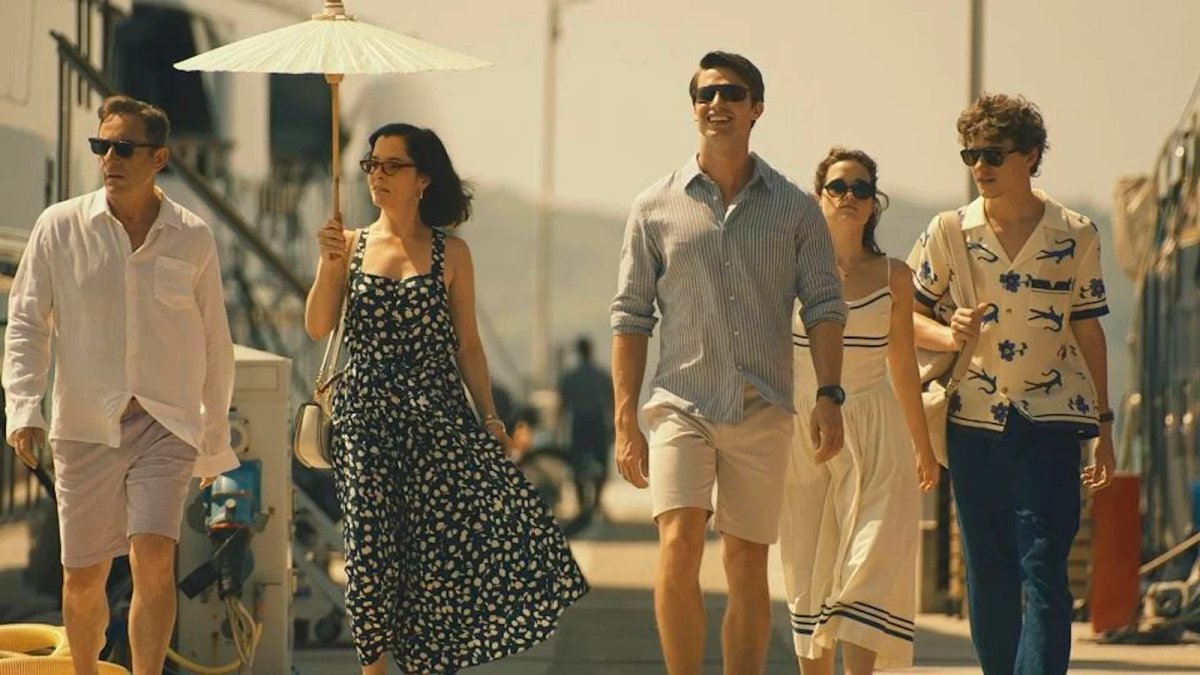 Una scena dalla serie tv, The White Lotus.