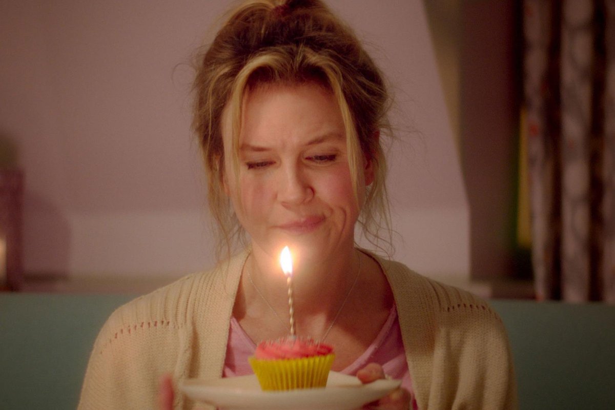 Una scena dalla saga di Bridget Jones.