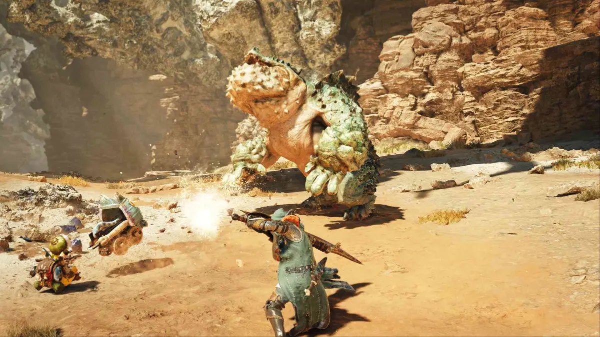 Un cacciatore alle prese con un Chatacabra.