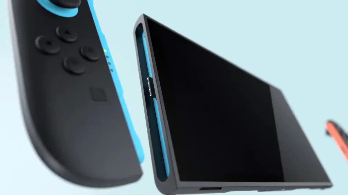 I joycon della Nintendo Switch 2 staccati dalla console.