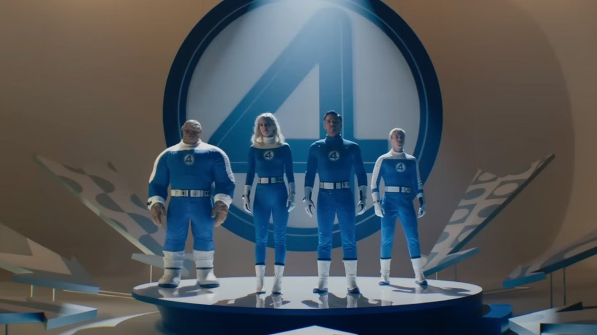 Una scena dal trailer di The Fantastic 4: First Steps.