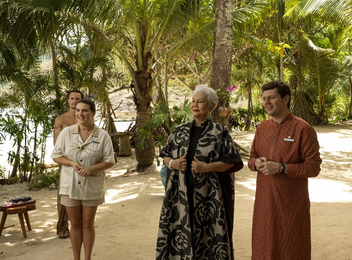 Una scena di The White Lotus 3.