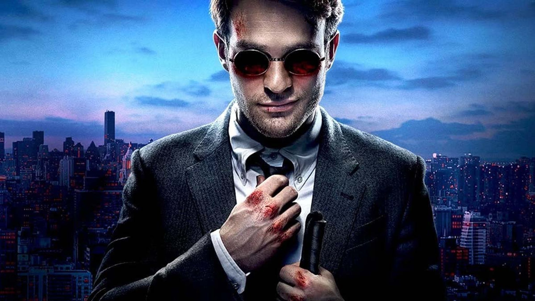 Charlie Cox nei panni di Daredevil.