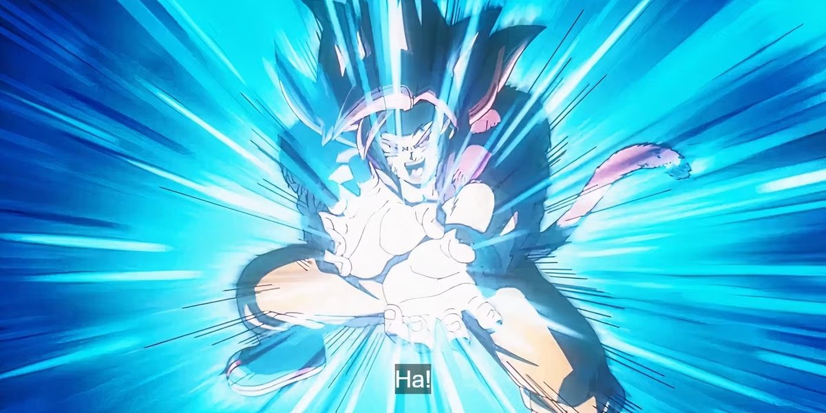 Goku SSJ4 nell'ultimo episodio di Dragon Ball DAIMA.