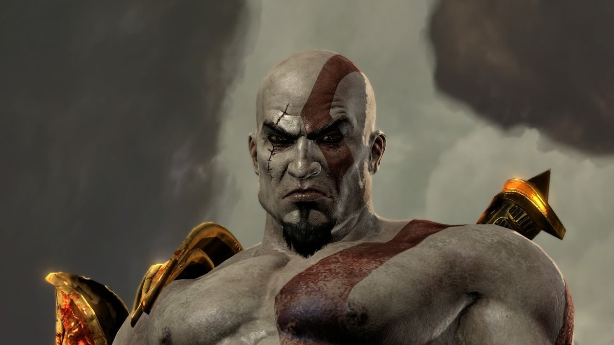 Kratos in una scena di God of War III.