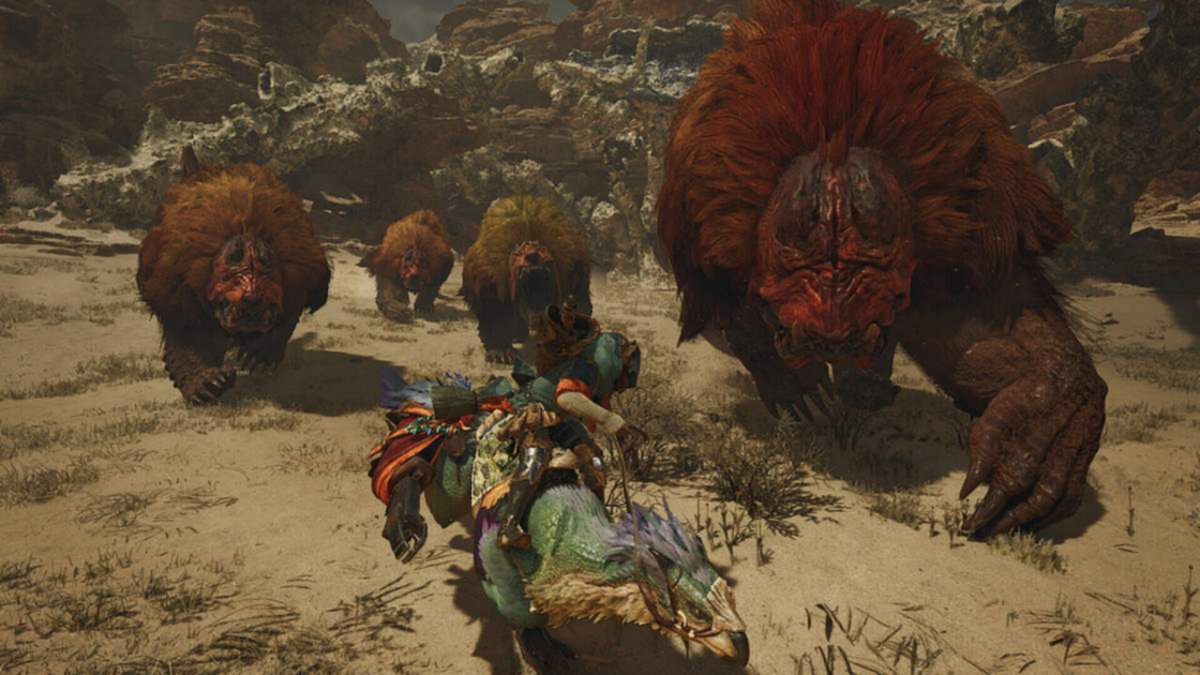Un branco di Doshaguma all'inseguimento su Monster Hunter