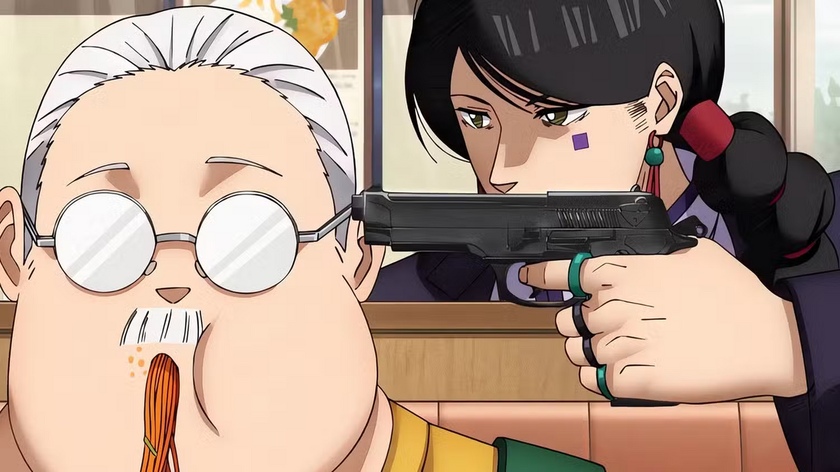 Wutang minaccia Sakamoto con una pistola