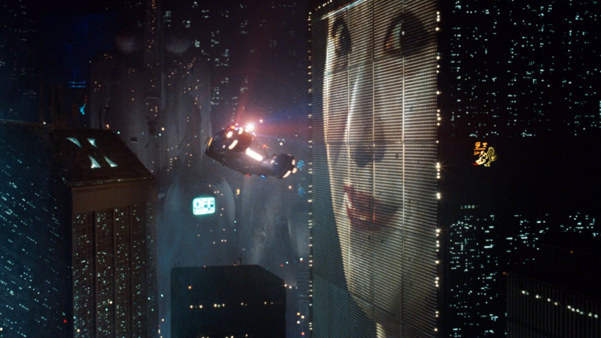 Una scena da Blade Runner.
