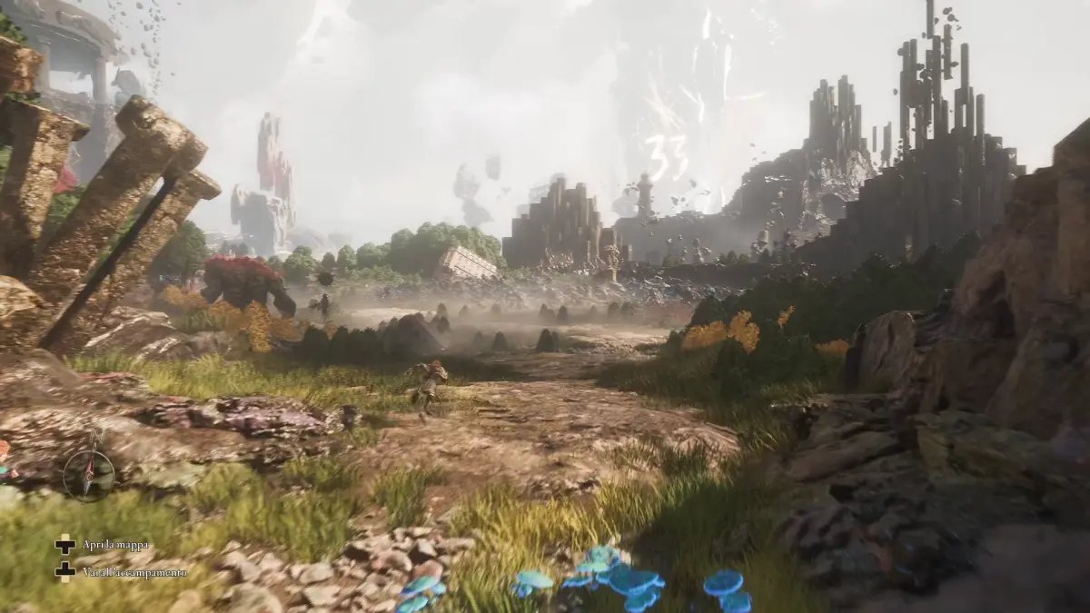 Un'immagine del mondo di gioco in Clair Obscur Expedition 33.