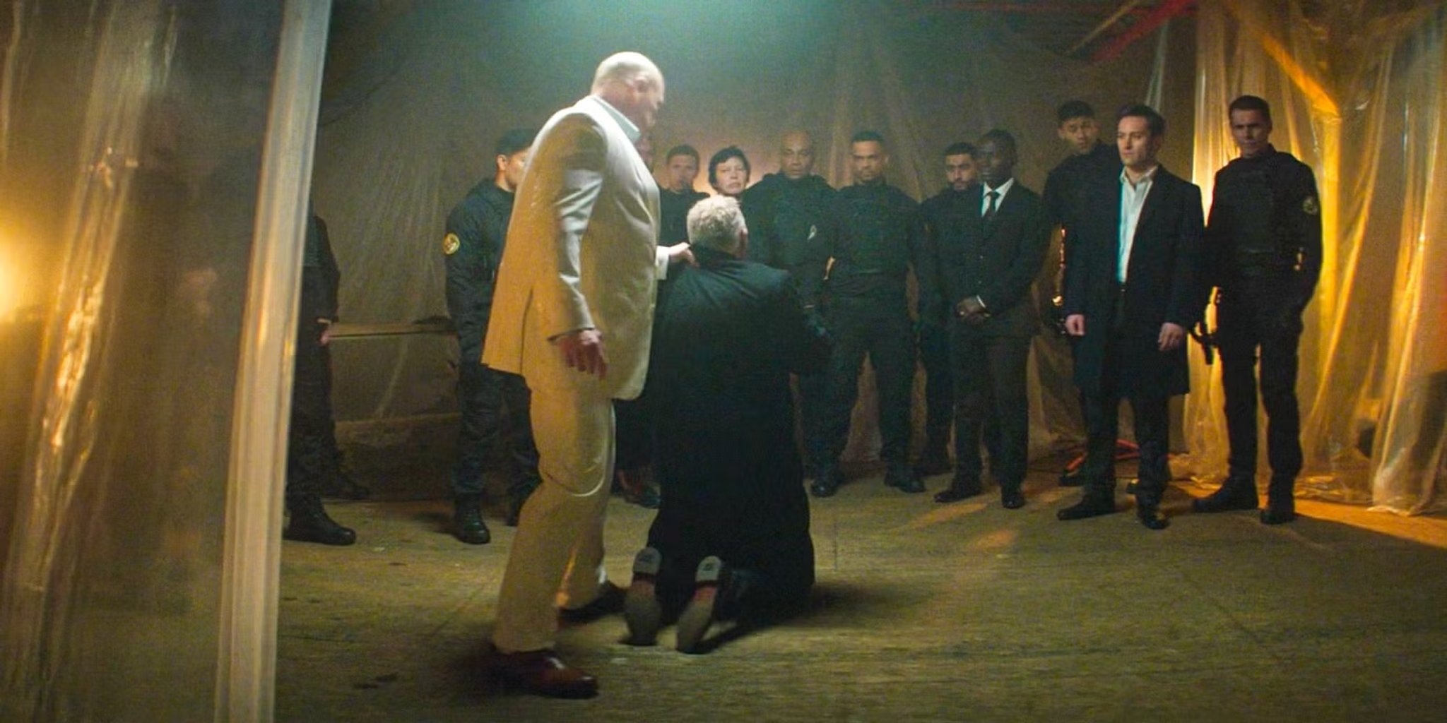 Una scena dal finale di Daredevil Rinascita.