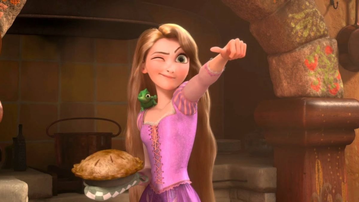 Una scena da Rapunzel.