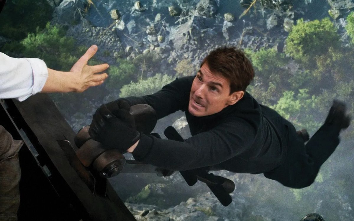 Tom Cruise in Mission: Impossible.