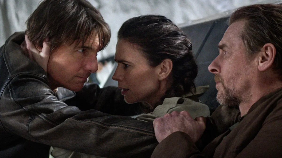 Tom Cruise in Mission: Impossible.