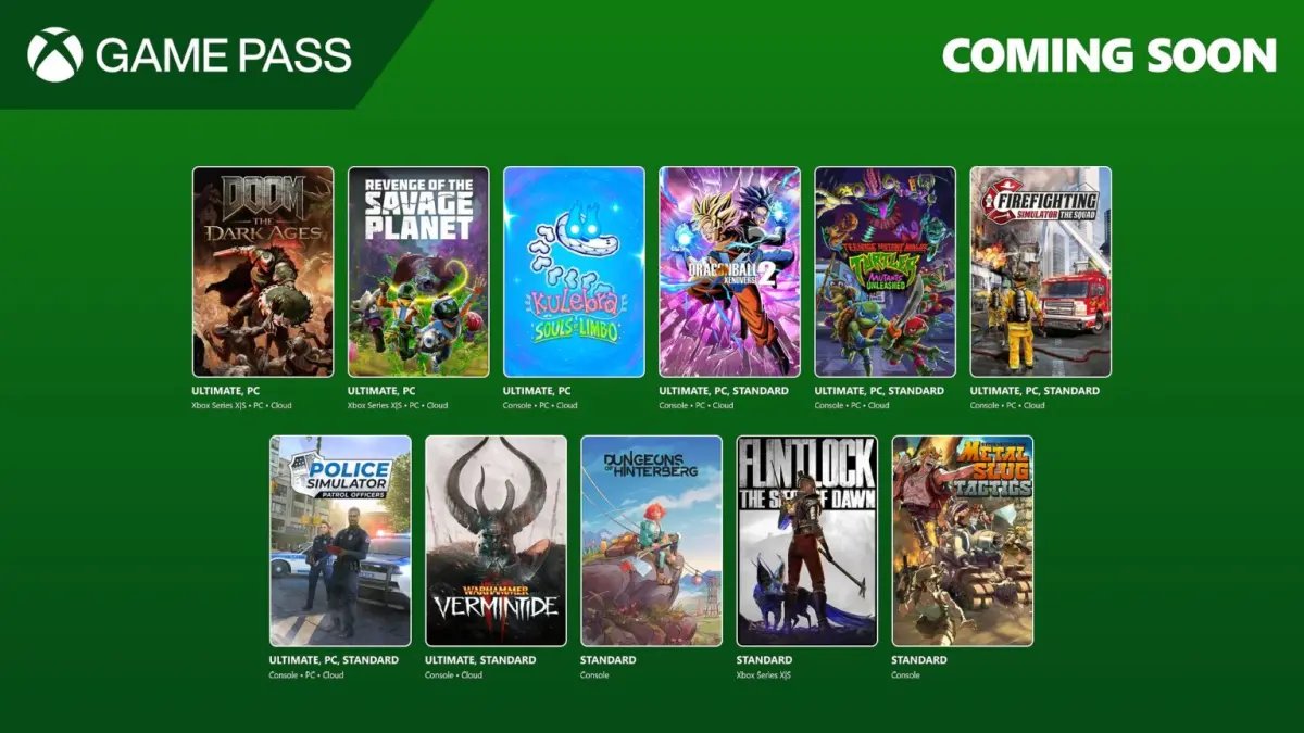 Xbox Game Pass Maggio 2025