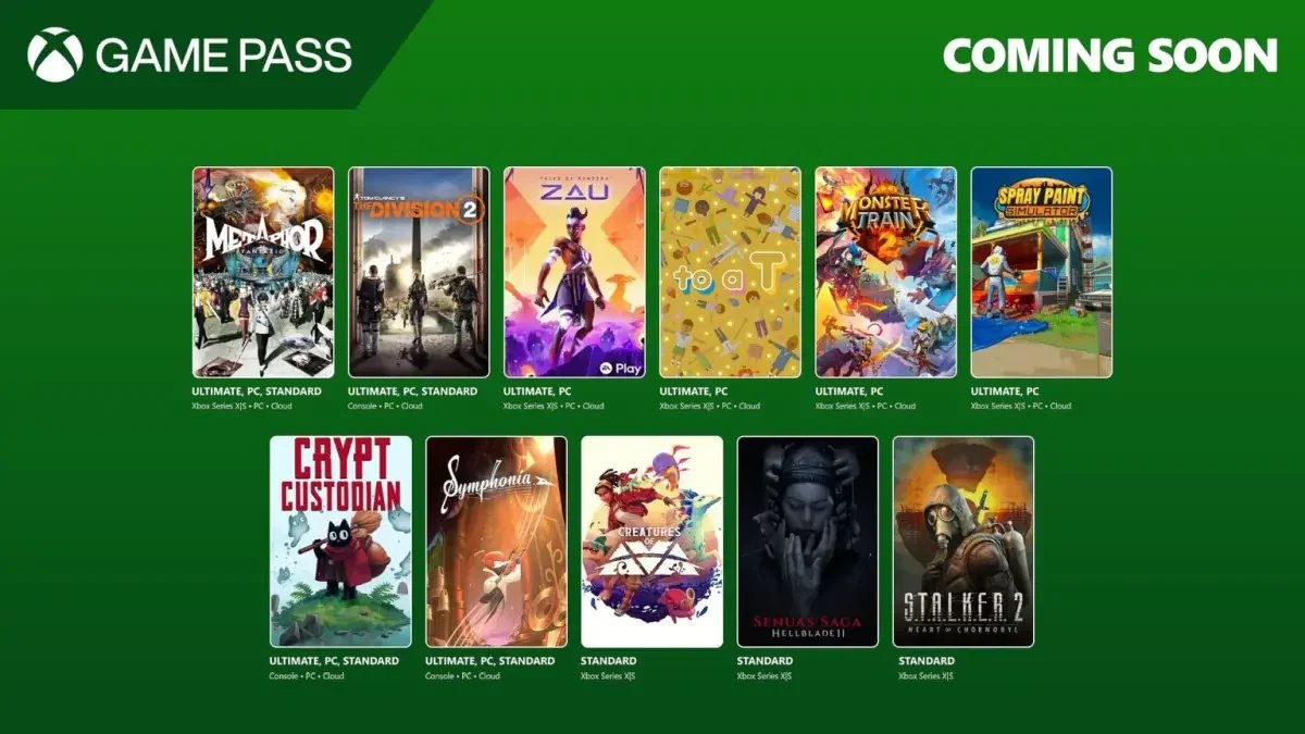 Xbox Game Pass Maggio 2025