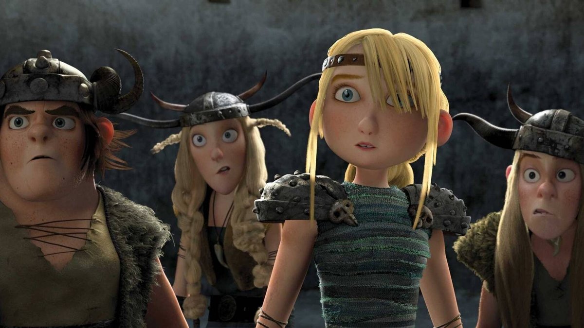 Una scena dal film animato, Dragon Trainer.