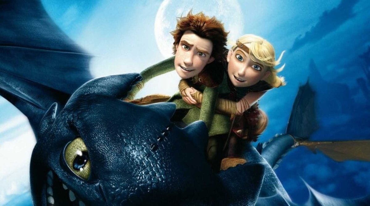 Una scena dal film animato, Dragon Trainer.