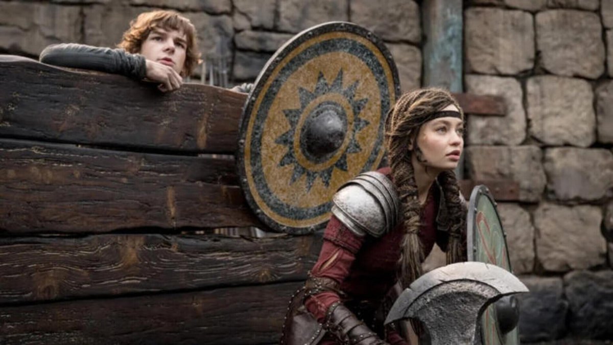 Una scena dal film, Dragon Trainer.