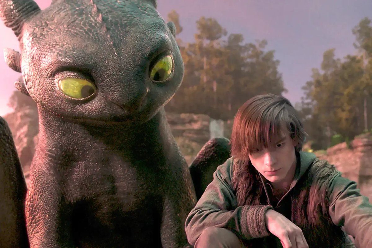 Una scena dal film, Dragon Trainer.