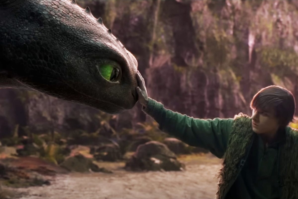 Una scena di Dragon Trainer (2025).