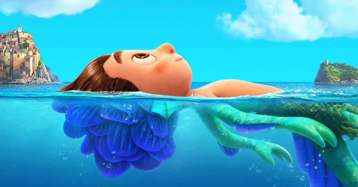 Una scena dal film Pixar, Luca.