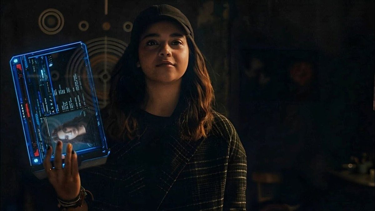 Ms Marvel reclura Kate Bishop in The Marvels.