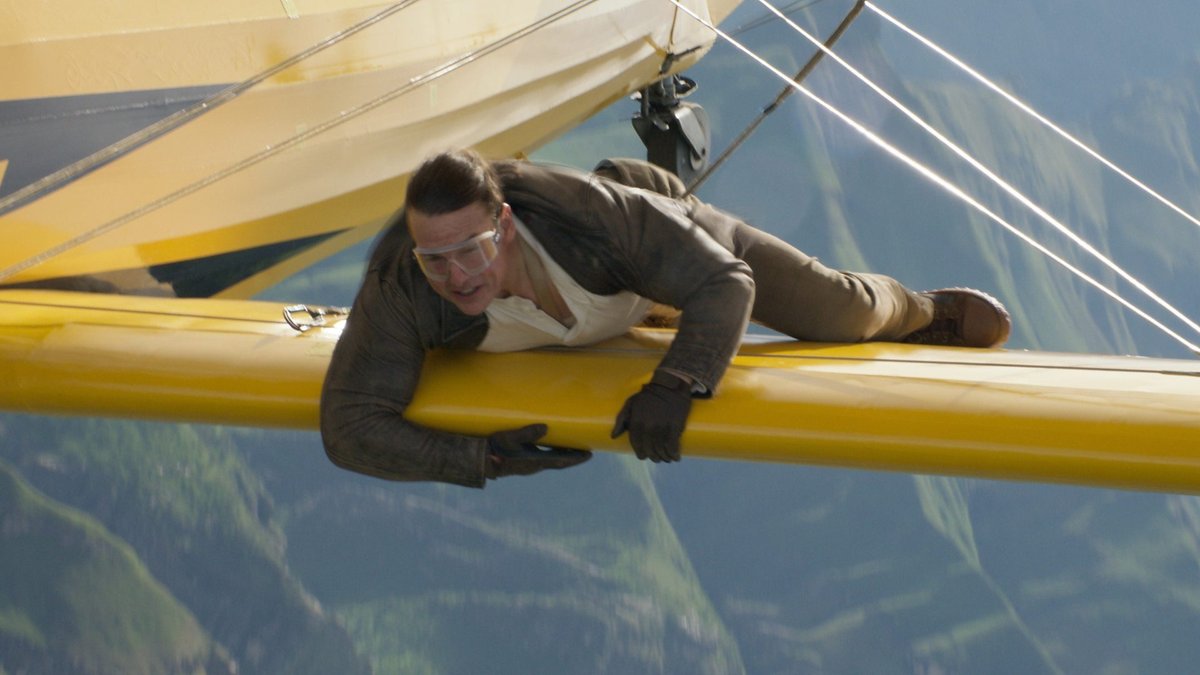 Tom Cruise in Mission: Impossible.
