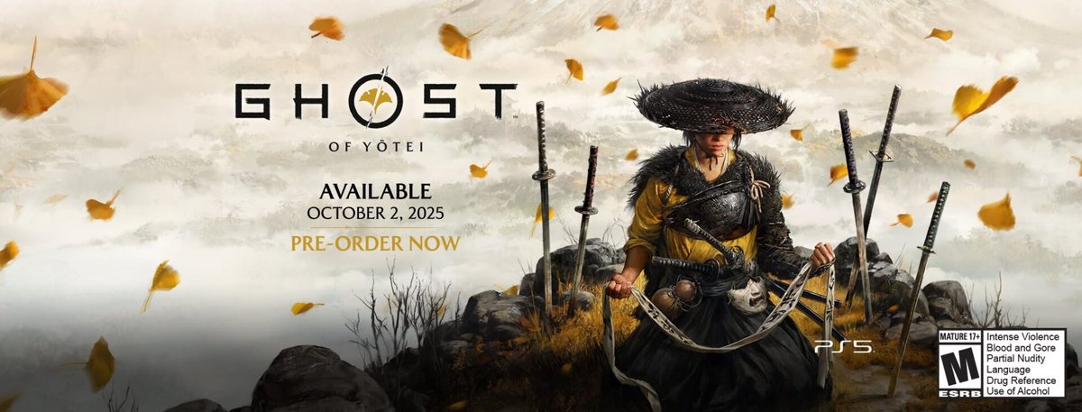 Ghost Of Yotei, confermata la data d’uscita ufficiale! Ghost Of Yotei - Locandina da Pagina Ufficiale Facebook