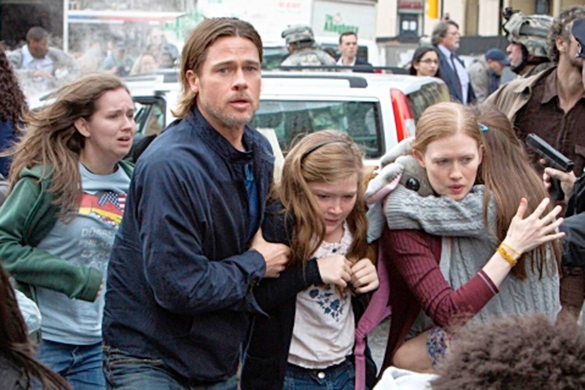 Una scena dal film, World War Z.