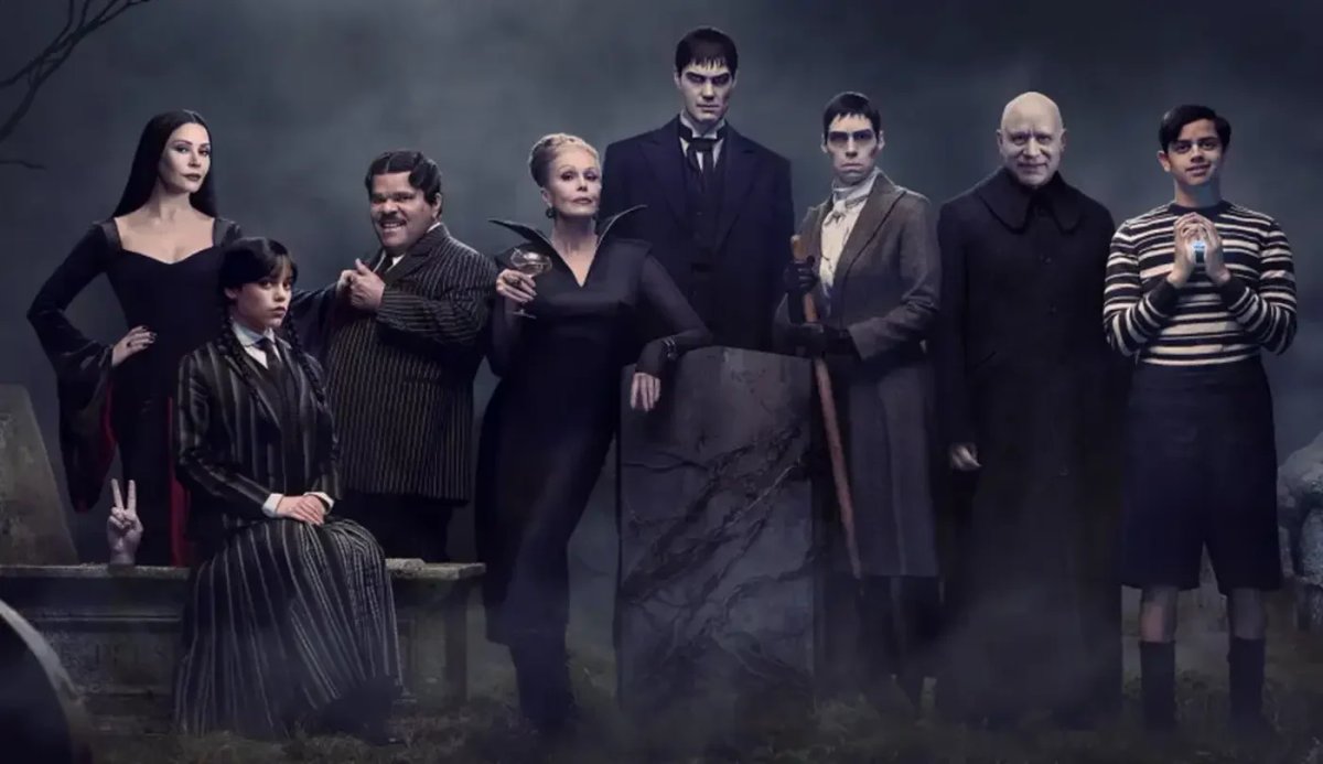 La famiglia Addams al completo nella stagione 2.