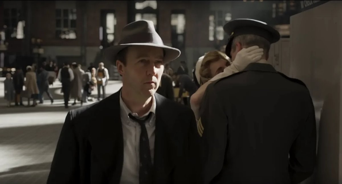 Una scena dal film, Motherless Brooklyn.