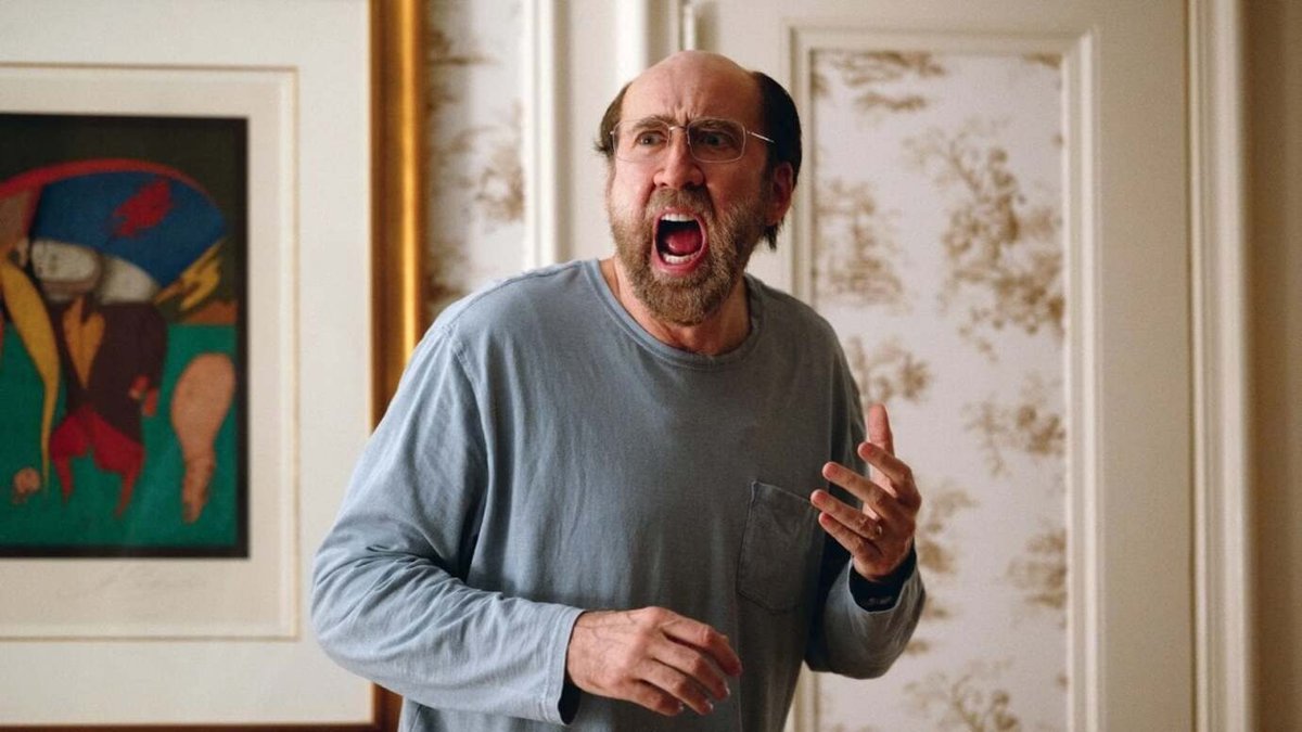 Una scena da Dream Scenario, con Nicolas Cage.
