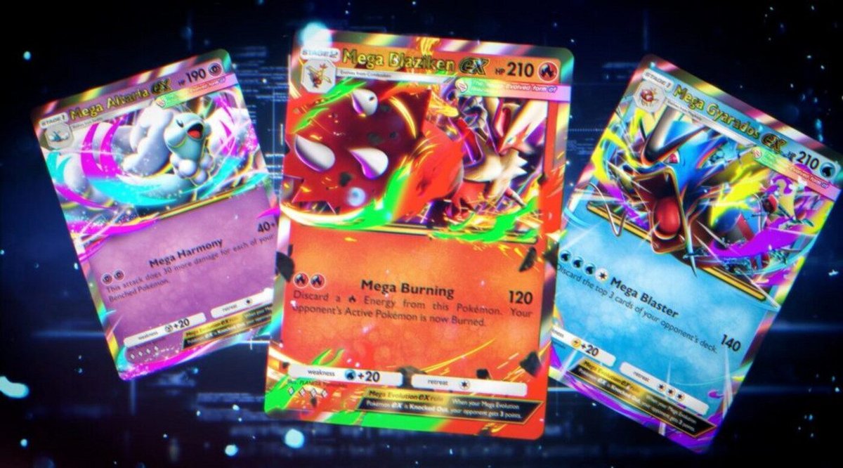 Le tre nuove Mega Evoluzioni che verranno introdotte in Pokemon TCG Pocket