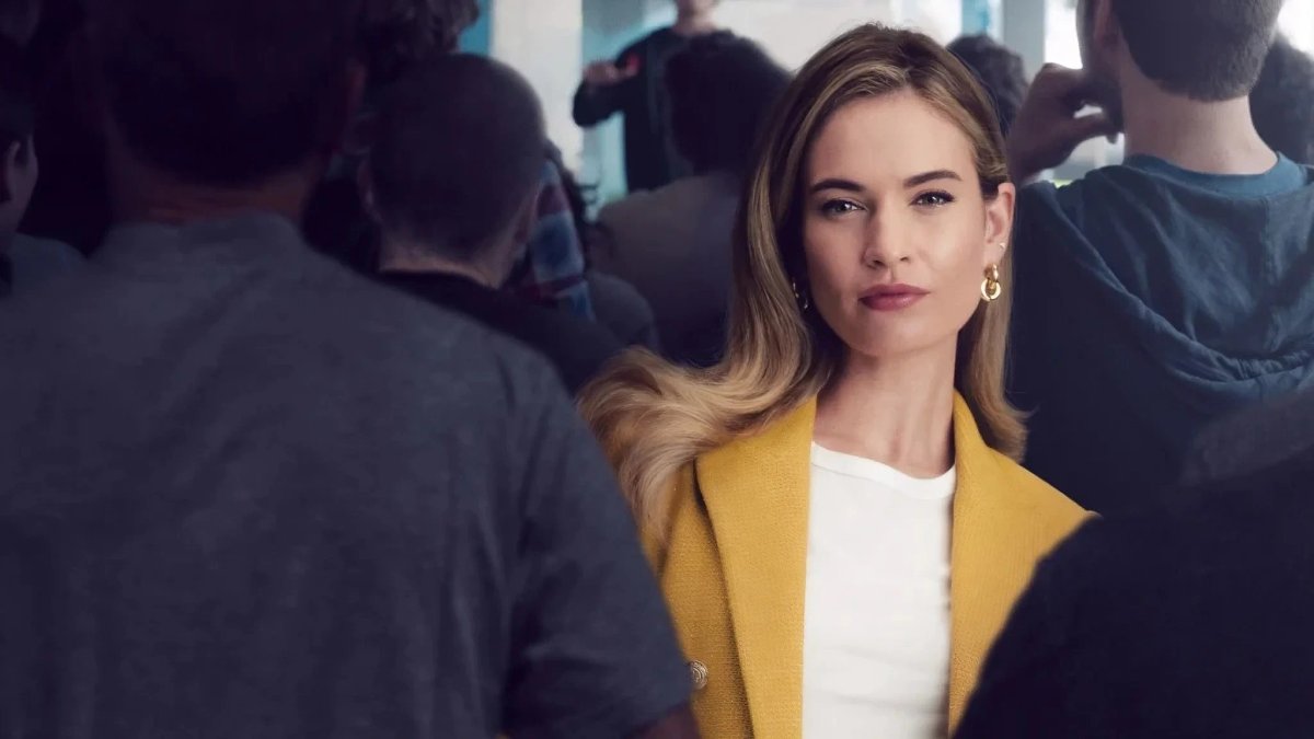 Lily James in Swiped.