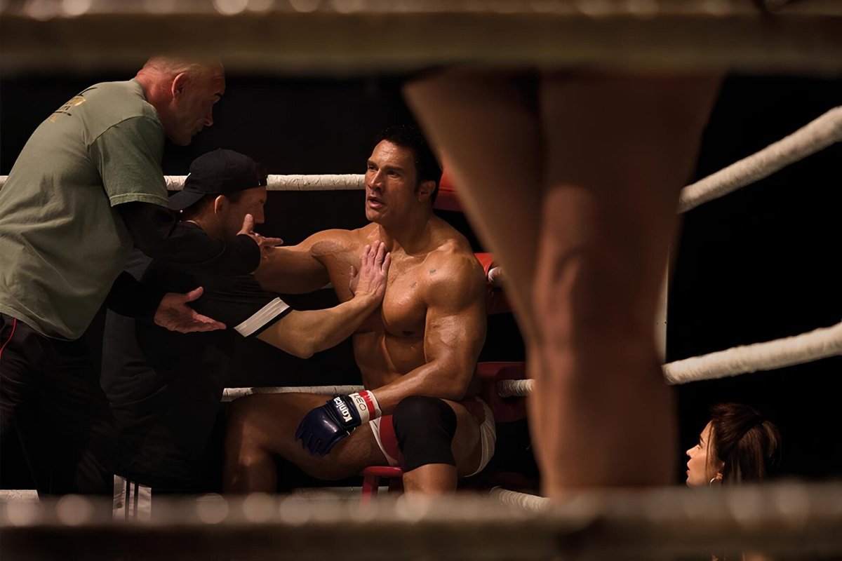 Una scena dal film, The Smashing Machine.