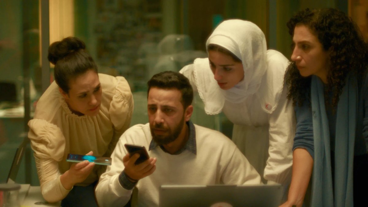 Una scena dal film, The Voice of Hind Rajab di Kaouther ben Hania.