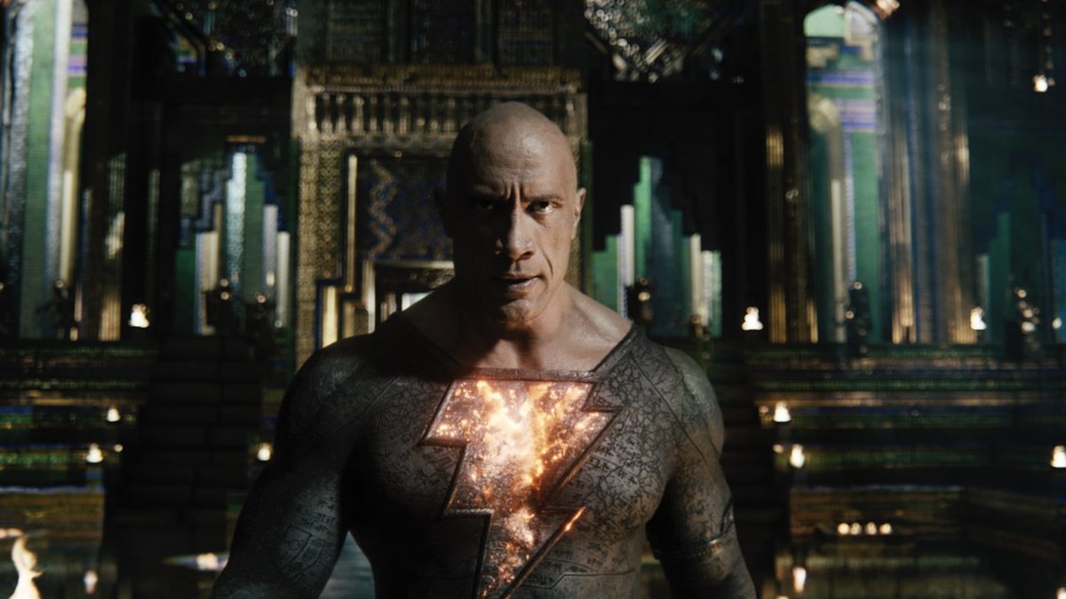 Una scena dal film, Black Adam.