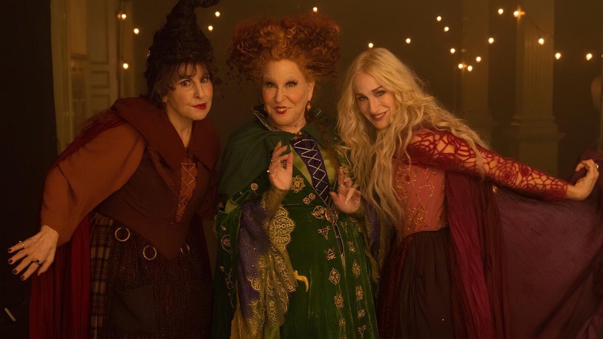 Kathy Najimy, Bette Midler e Sarah Jessica Parker in Hocus Pocus.