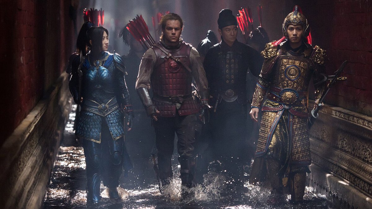 Matt Damon in una scena dal film, The Great Wall.