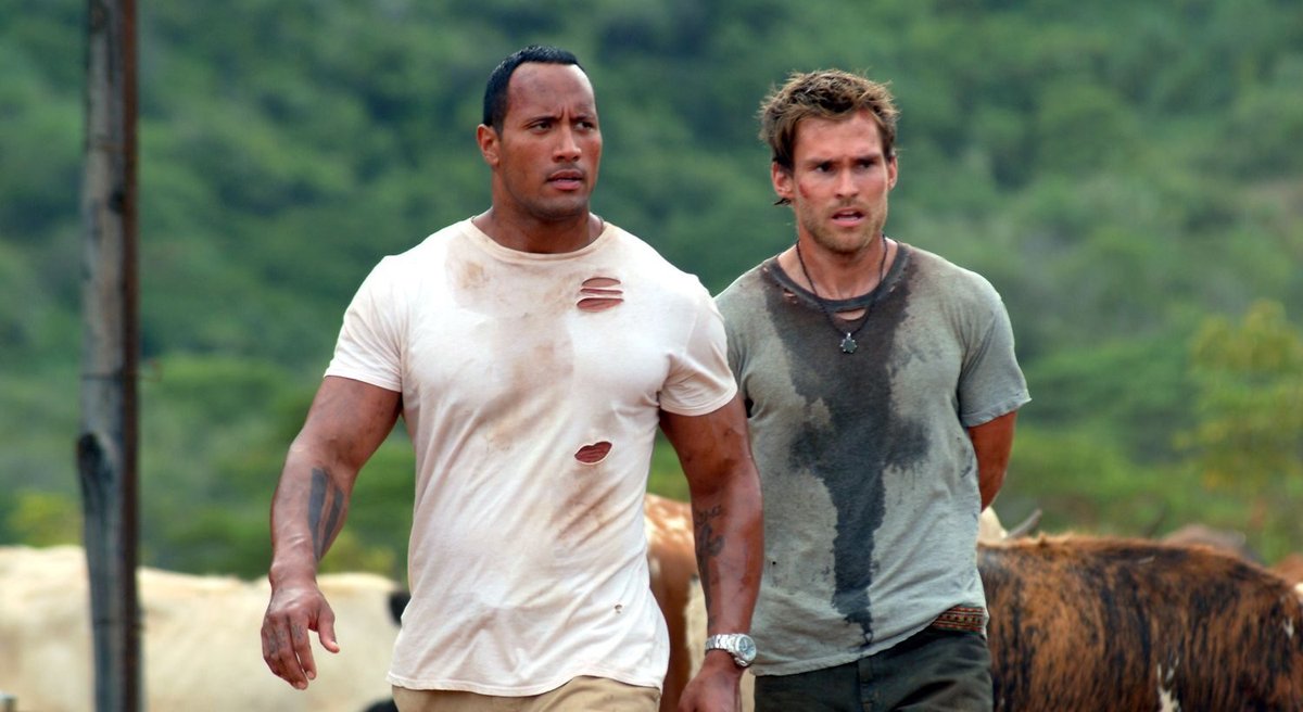 Dwayne Johnson in Il tesoro dell'Amazzonia.