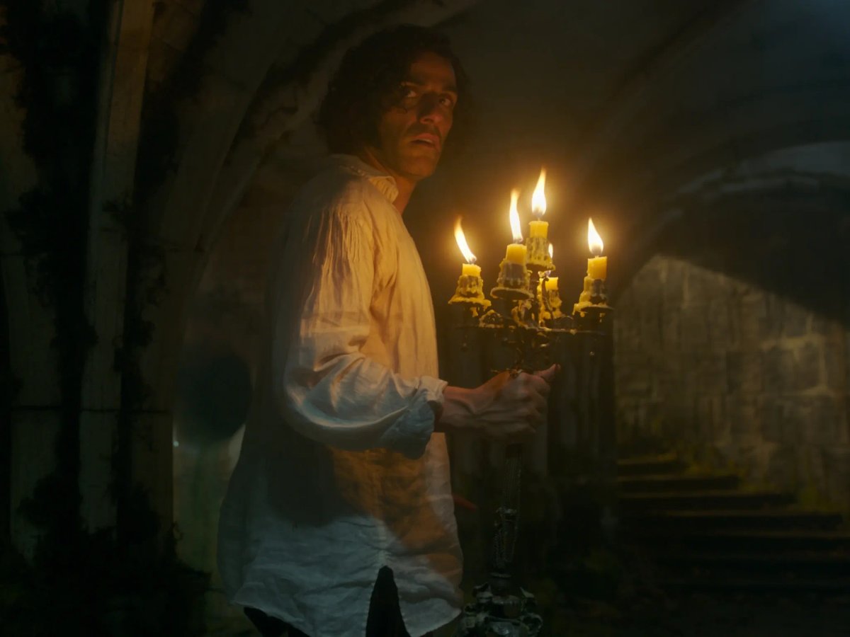 Una scena dal film, Frankenstein.