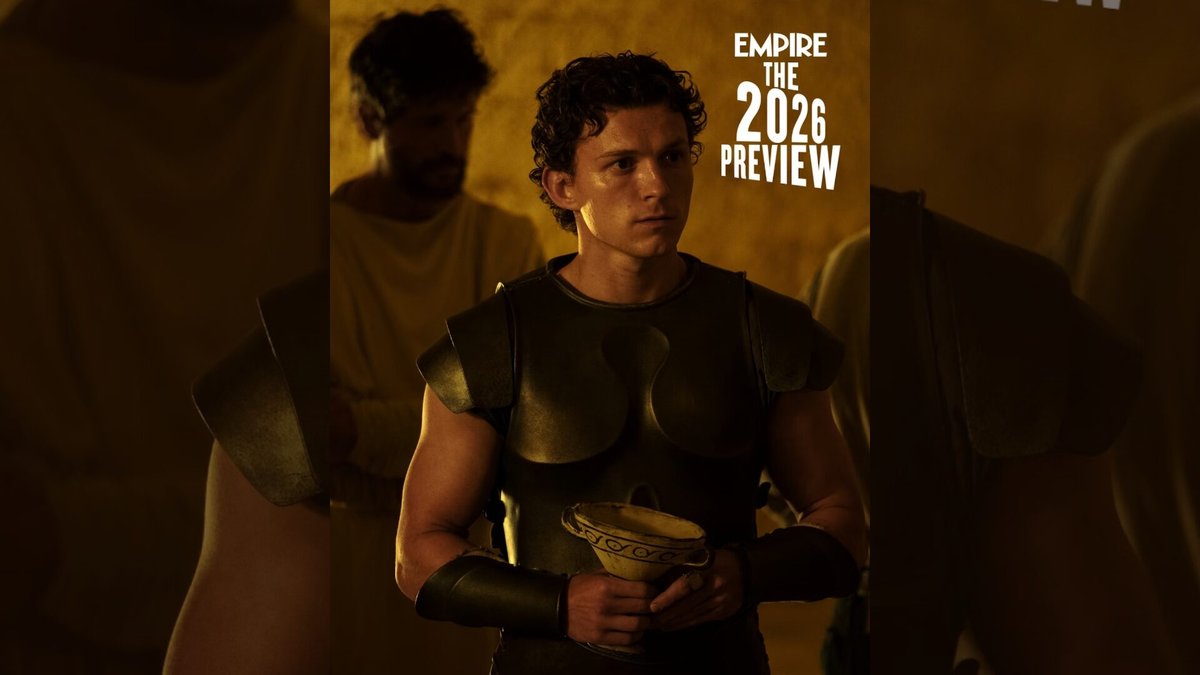 Tom Holland in una scena dal film Odissea di Christopher Nolan.