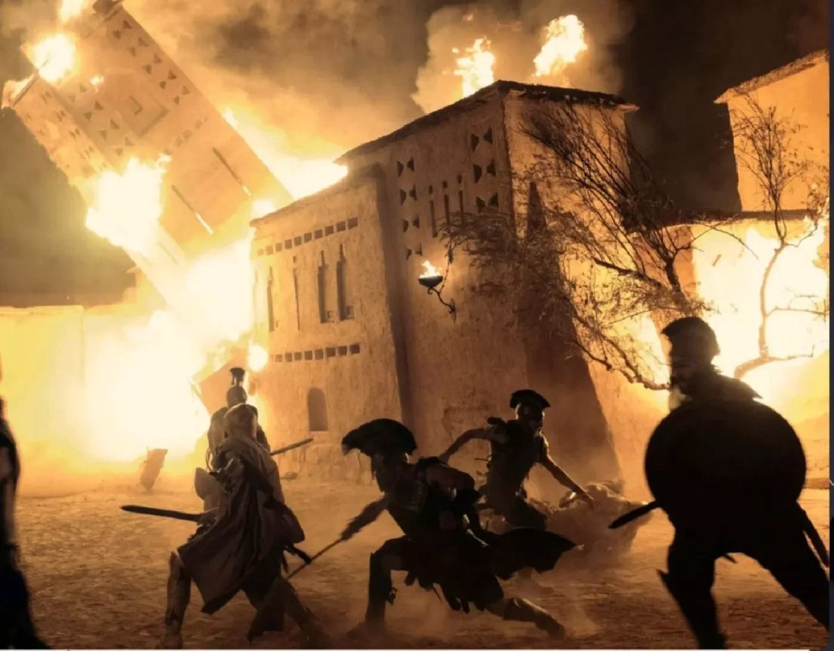 Una scena dal film di Nolan, Odissea.